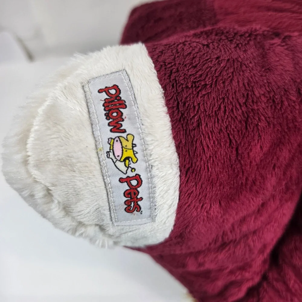 Texas A&M Reveille Pillow Pet Plush Mascot Maroon Logo College Football 12th Man - Picture 3 of 11